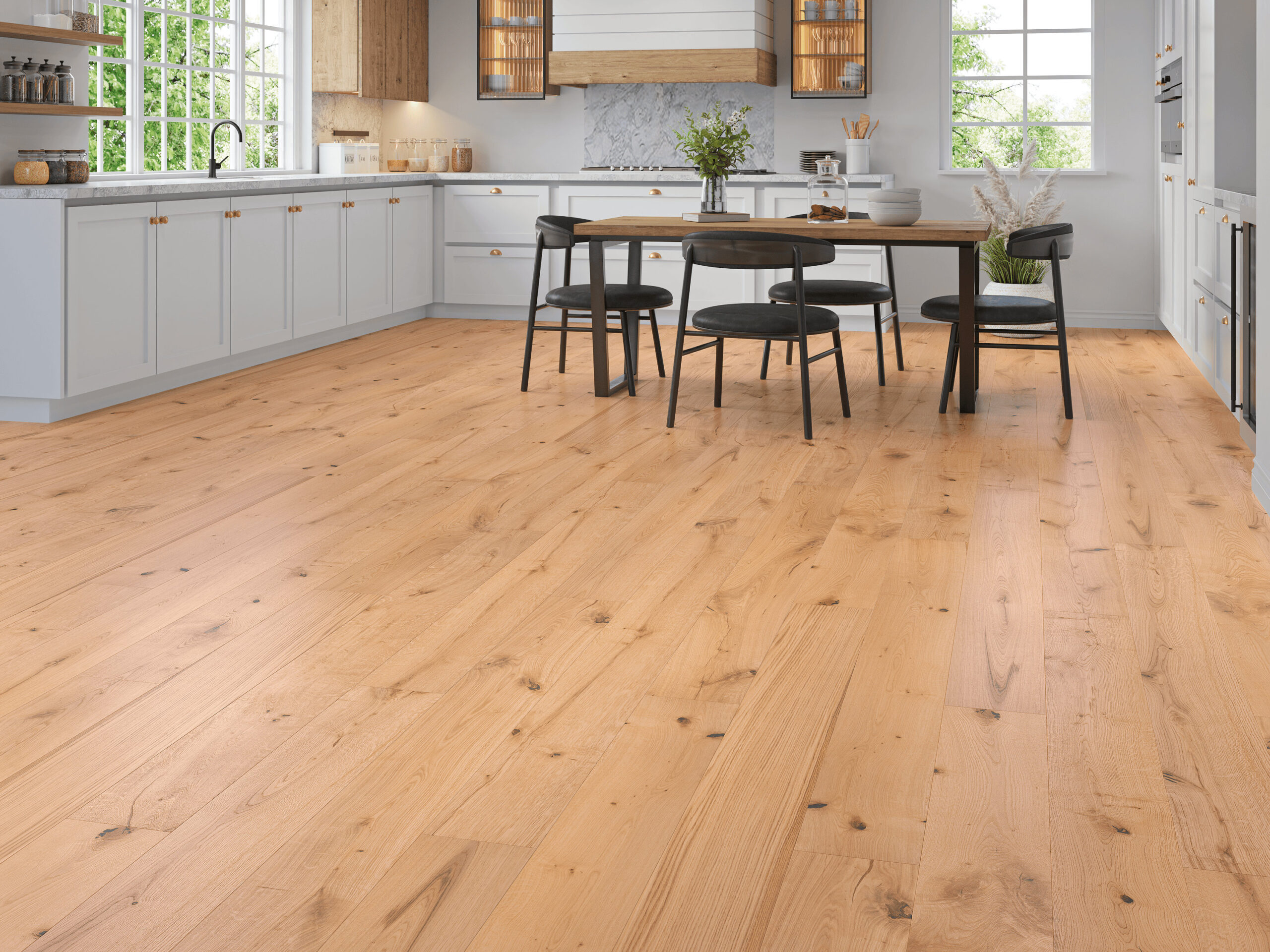 190 x 1900 x 14/3mm Smooth UV Lacquered European Oak